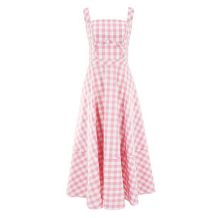 Kaydence Sleeveless Gingham Midi Dress