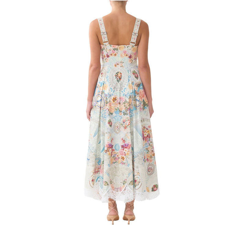 Sleeveless Fit And Flare Maxi Dress image number null