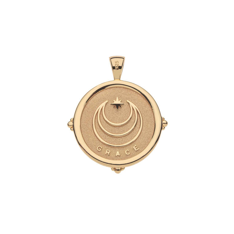 Grace Pendant Coin On Link Chain image number null