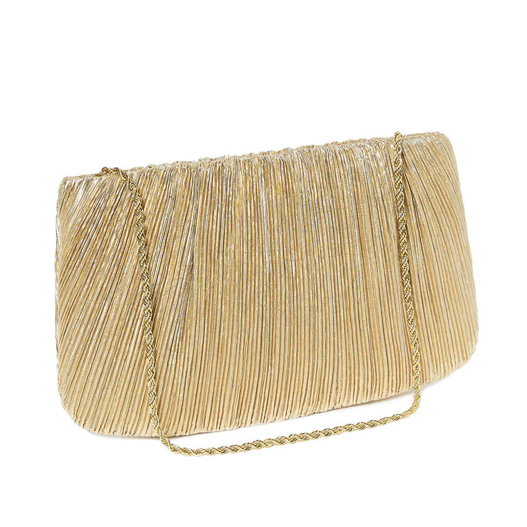 Brit Flat Pleated Clutch image number null