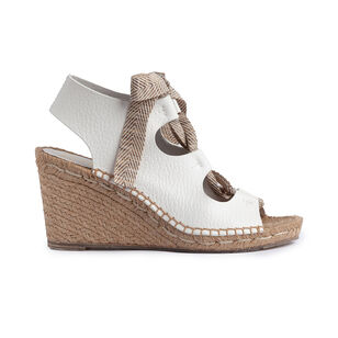 Otelia Hooded Lace Up Espadrille Wedge Sandal