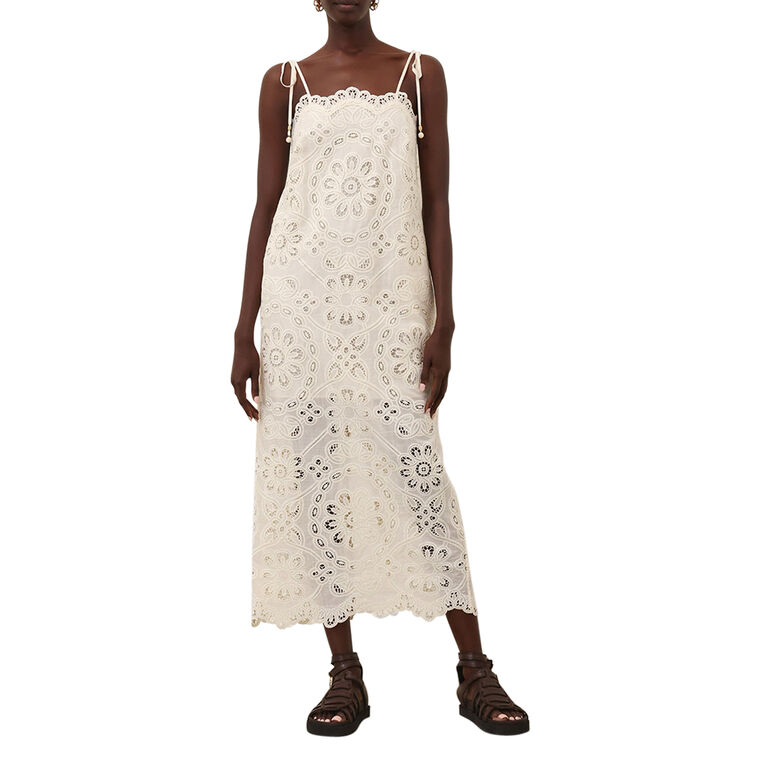 Rhiannon Embroidered Sleeveless Midi Dress image number null