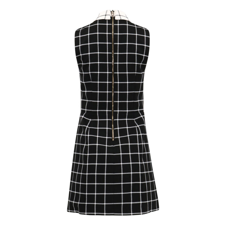 Ellis Check Mini Dress With Pockets image number null