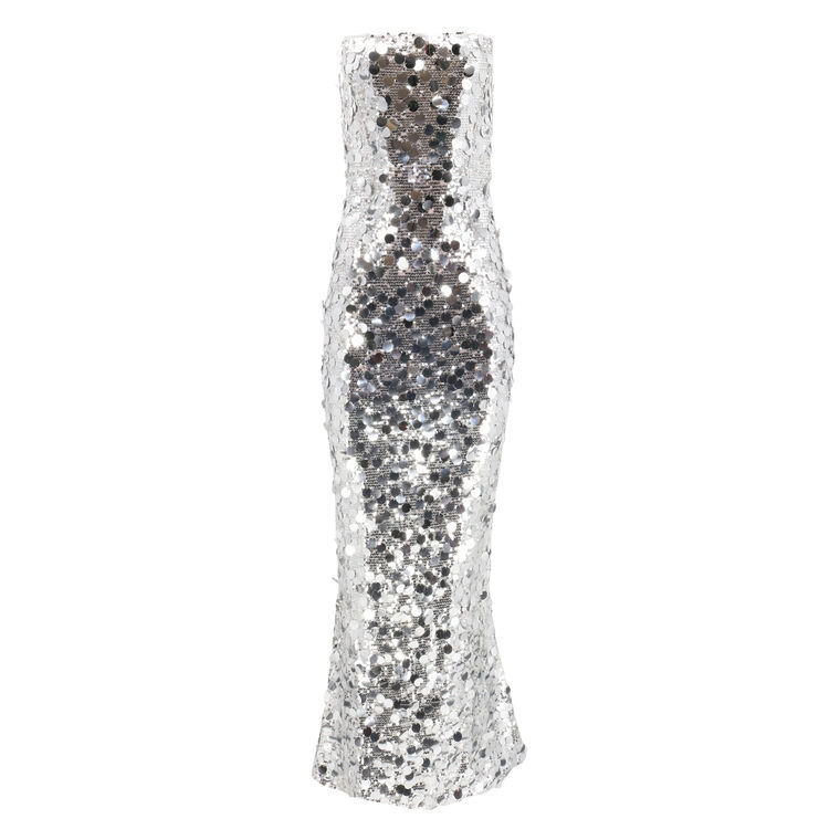 Farah Metallic Strapless Gown image number null