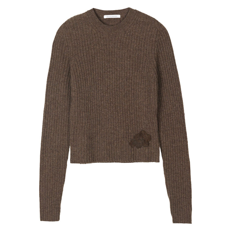 Blas Long Sleeve Nordic Rib Pullover Sweater image number null