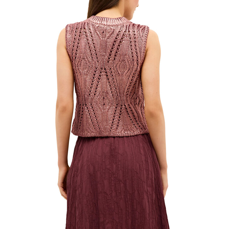 Mcguire Foiled Knit Sleeveless Top image number null
