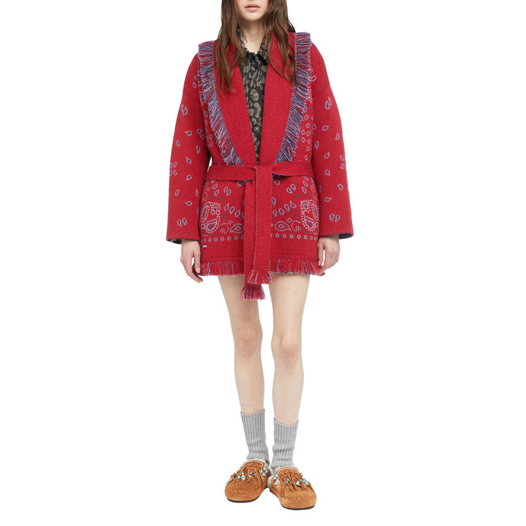 Bandana Jacquard Cardigan image number null