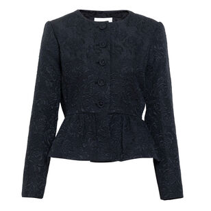 Karleigh Cropped Cloque Jacquard Jacket