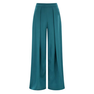 Deep Pleated Cady Trouser