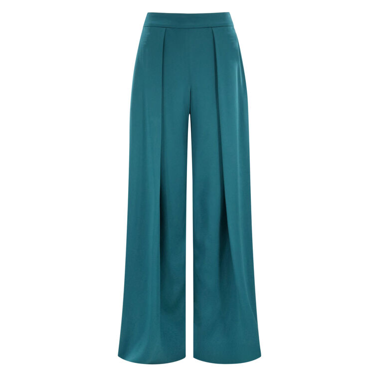 Deep Pleated Cady Trouser image number null