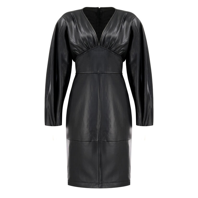 Cindie Vegan Leather Dress image number null