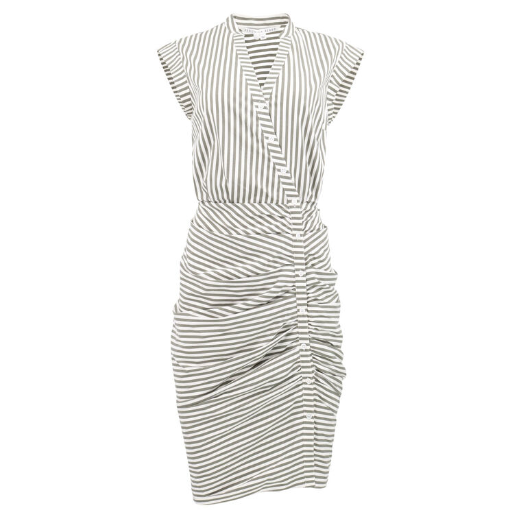 Ruched Shirt Dress image number null
