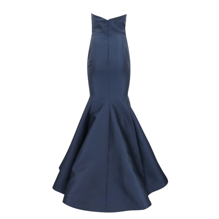 Angled Taffeta Bodice Gown image number null