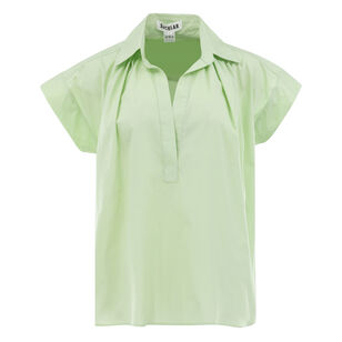 Trinity Short Sleeve Cotton Poplin Relaxed Fit Top