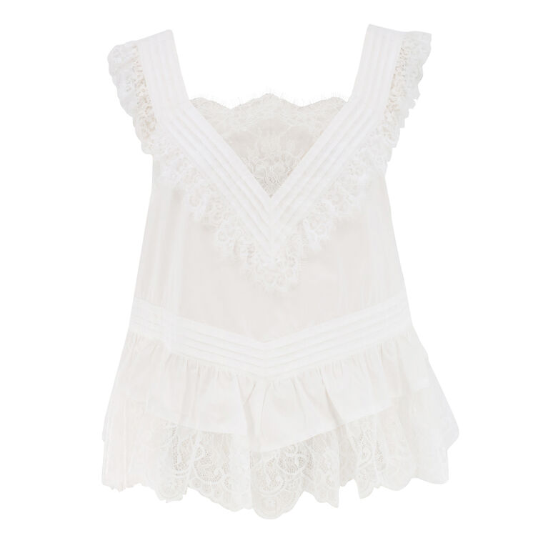 Hilda Lace Sleeveless Top image number null
