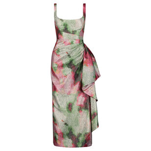 Scoop Neck Florence Sleeveless Midi Sheath Dress