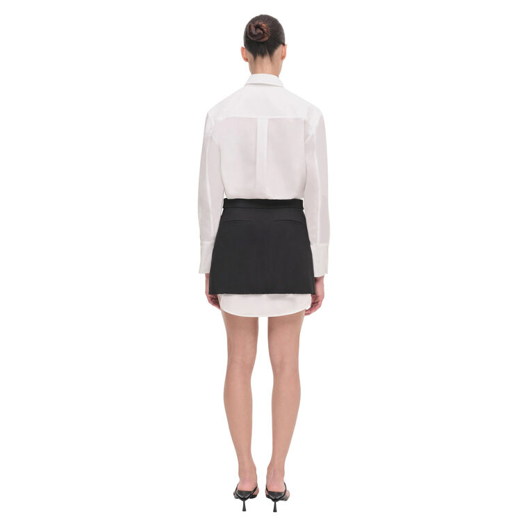 Warren Shirt Combo Mini Dress image number null