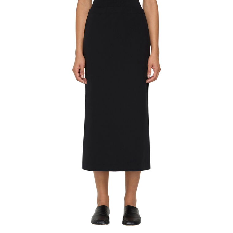 Scuba Straight Midi Skirt image number null
