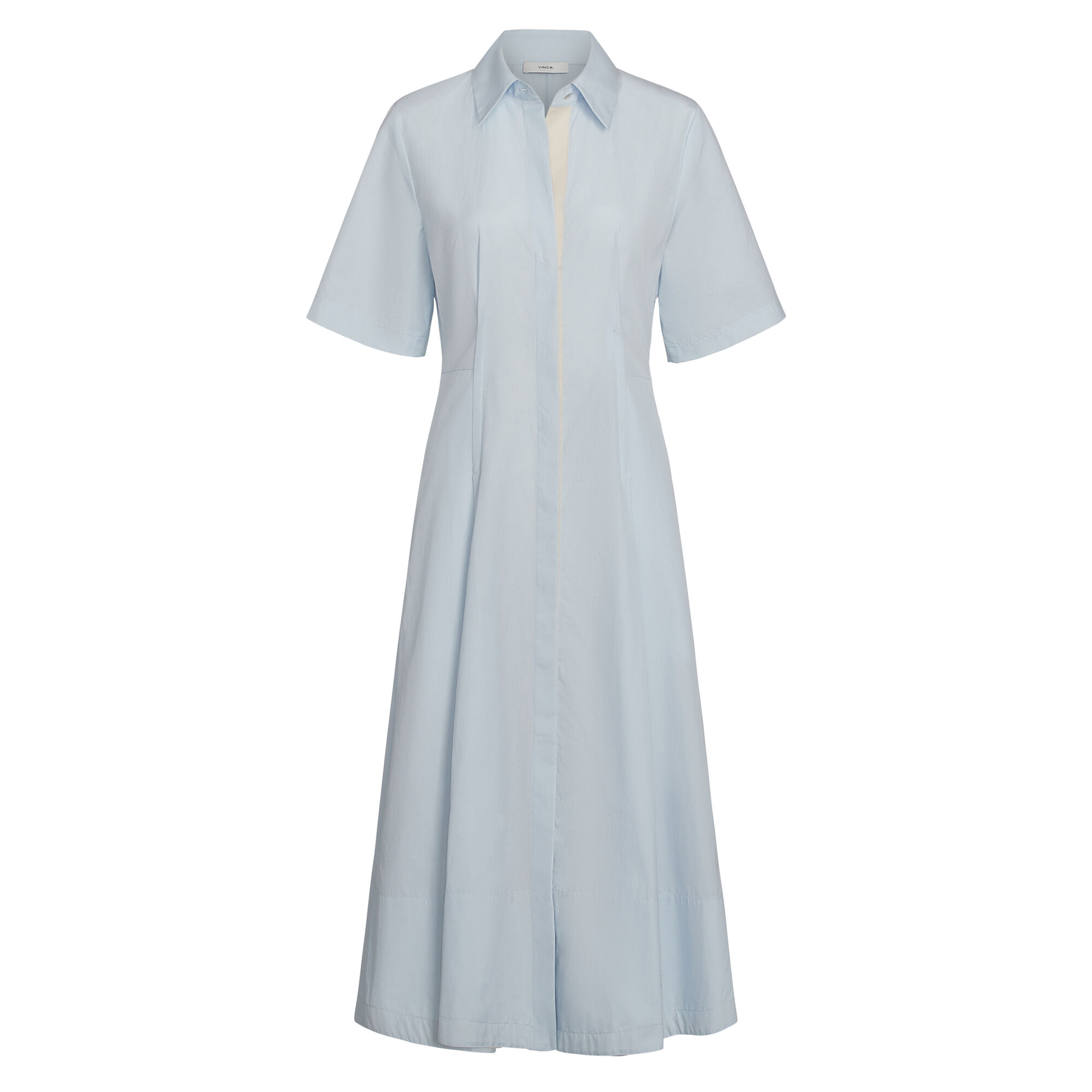 Vince Short Sleeve Midi Shirt Dress With Canvas Tape | Tootsies