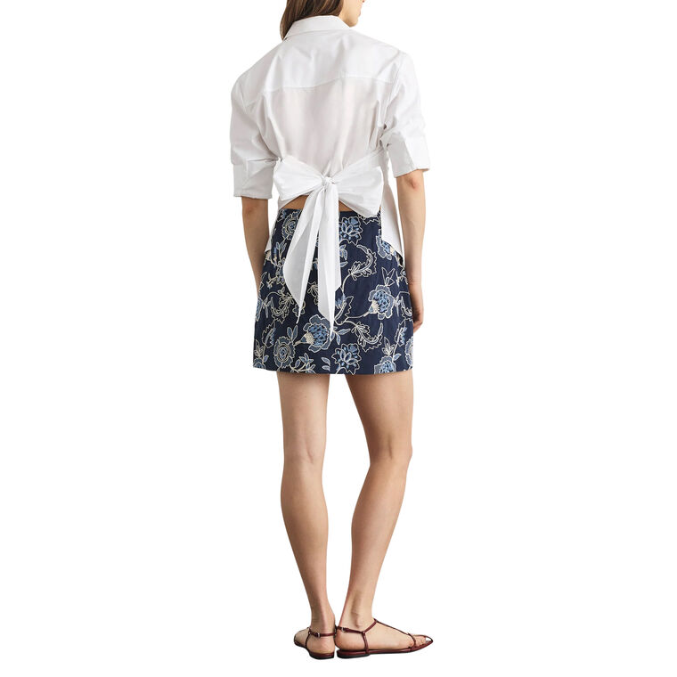 Winslet Cinched Button-Up Top image number null