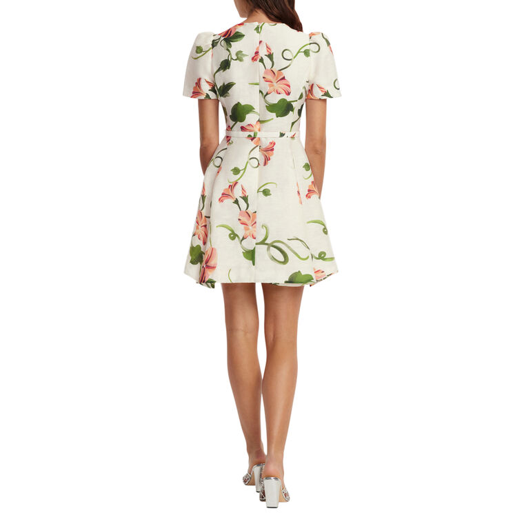 Elyse Short Sleeve Belted Mini Dress image number null