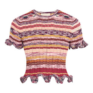 Miya Short Sleeve Knit Top