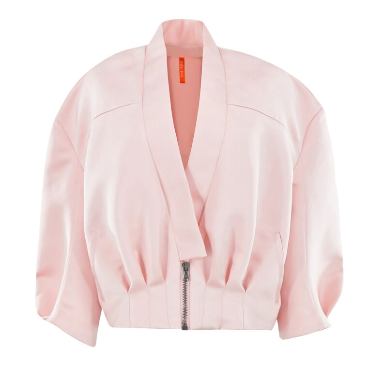 Sculpted Back Bomber Jacket image number null