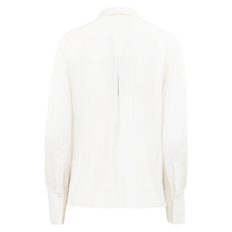 Larissa Collared Silk-Blend Blouse image number null