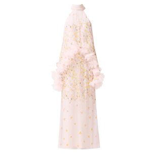Tulsia Sleeveless Floral Cape Maxi Dress