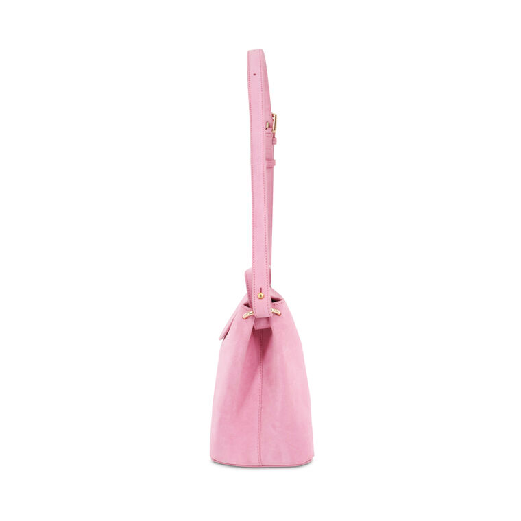 Ani Suede Satchel With Charm image number null