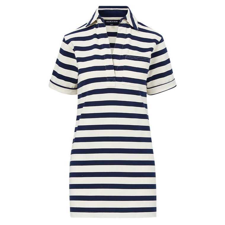 Cayden Short Sleeve Polo Mini Dress image number null