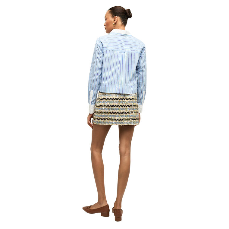 Maia Double Collar Long Sleeve Button Down Shirt image number null