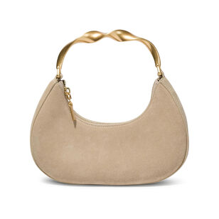 Nixi Suede Twist Handle Bag