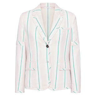 Relaxed Classic Striped Sports Coat