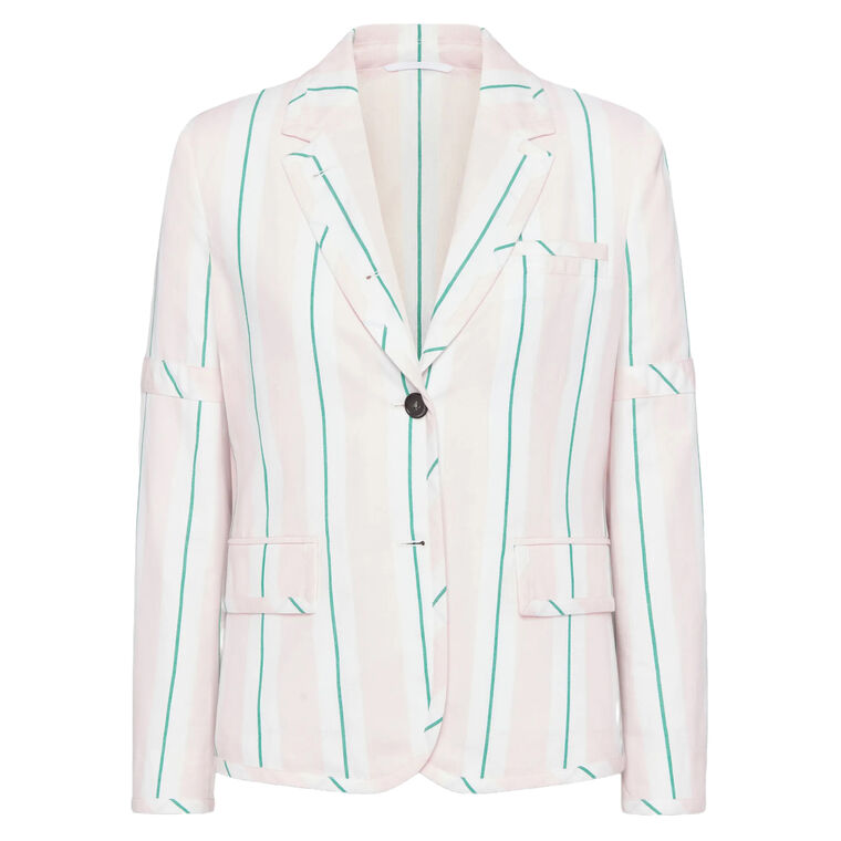 Relaxed Classic Striped Sports Coat image number null