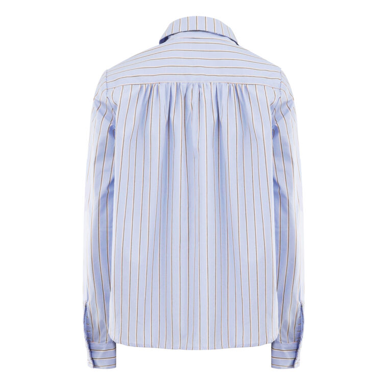 Celeste Long Sleeve Striped Poplin Shirt image number null