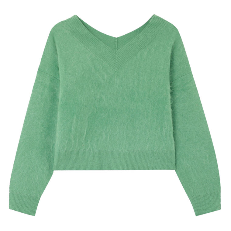 Grizzly Double V-Neck Sweater image number null