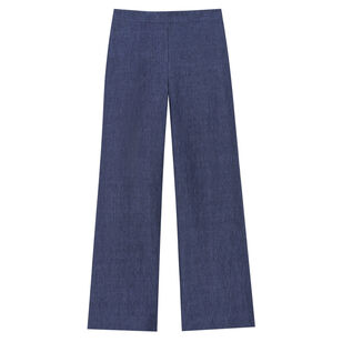 Organic Linen Columbus Cropped Wide Leg Pant
