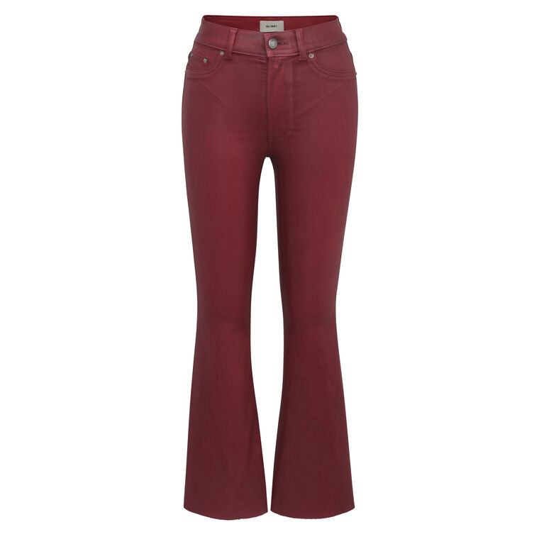 Bridget Boot High Rise Crop Instasculpt Coated Jeans image number null