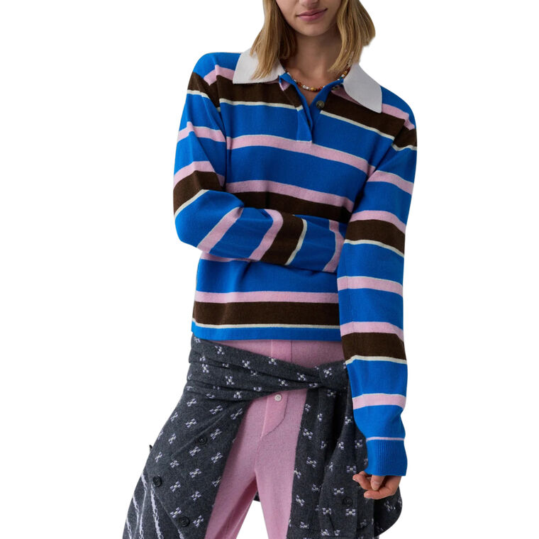 Cropped Long Sleeve Rugby Top image number null