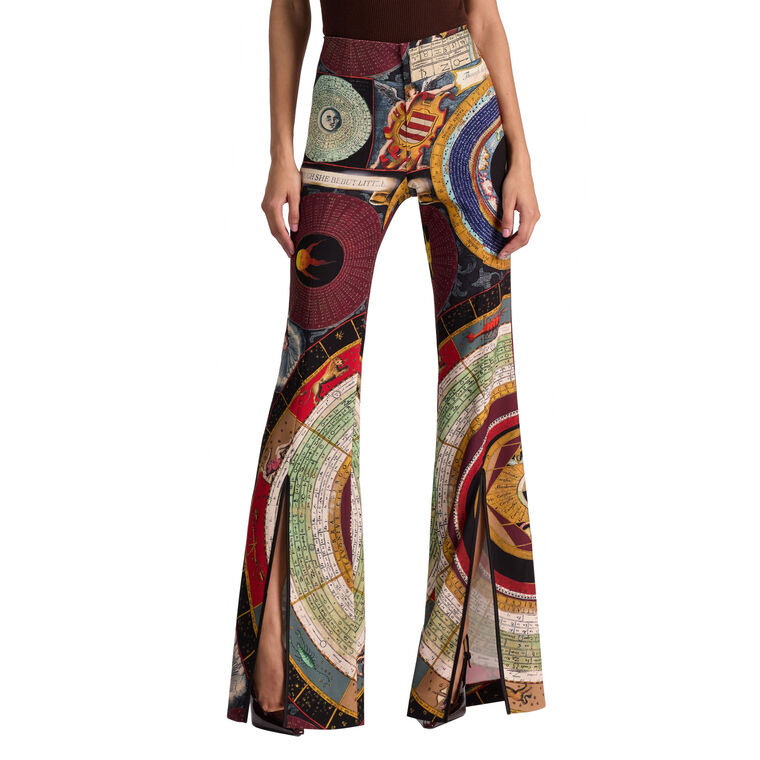 Teeny Mid Rise Bootcut Font Slit Pant image number null