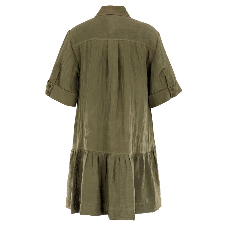 Cris Short Sleeve Shirt Dress image number null