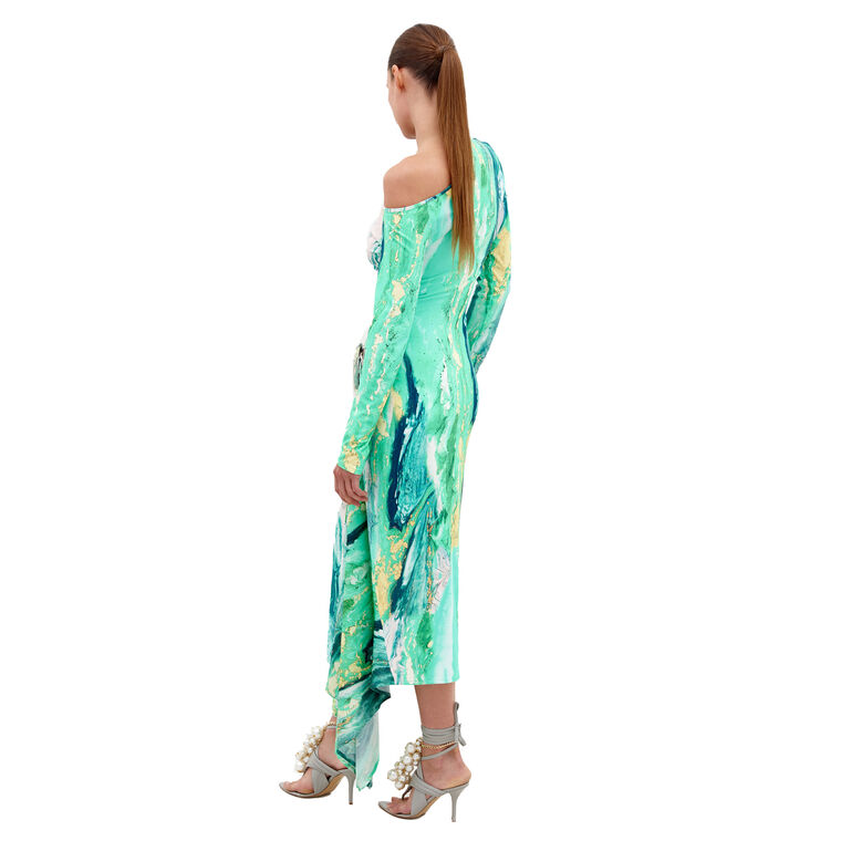Tahia Long Sleeve Midi Dress image number null