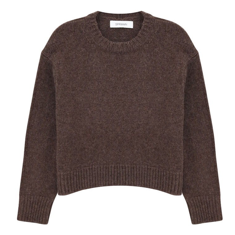Heavy Crewneck Cashmere Sweater image number null