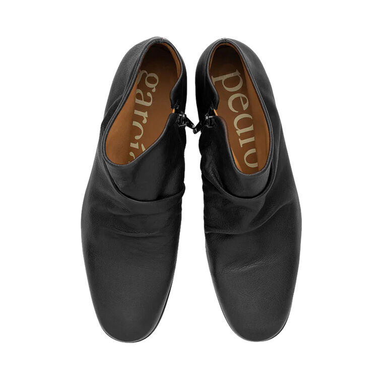 Ganga Gathered Leather Bootie image number null
