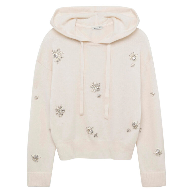 Karmen Embellished Hooded Top image number null