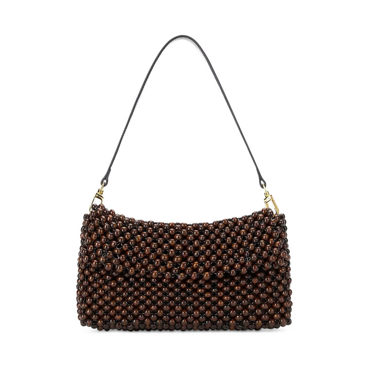 Timmy Wooden Beaded Shoulder Bag image number null