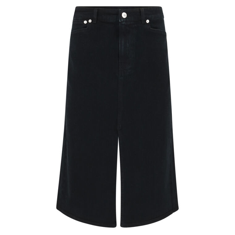 Denim Midi Skirt image number null