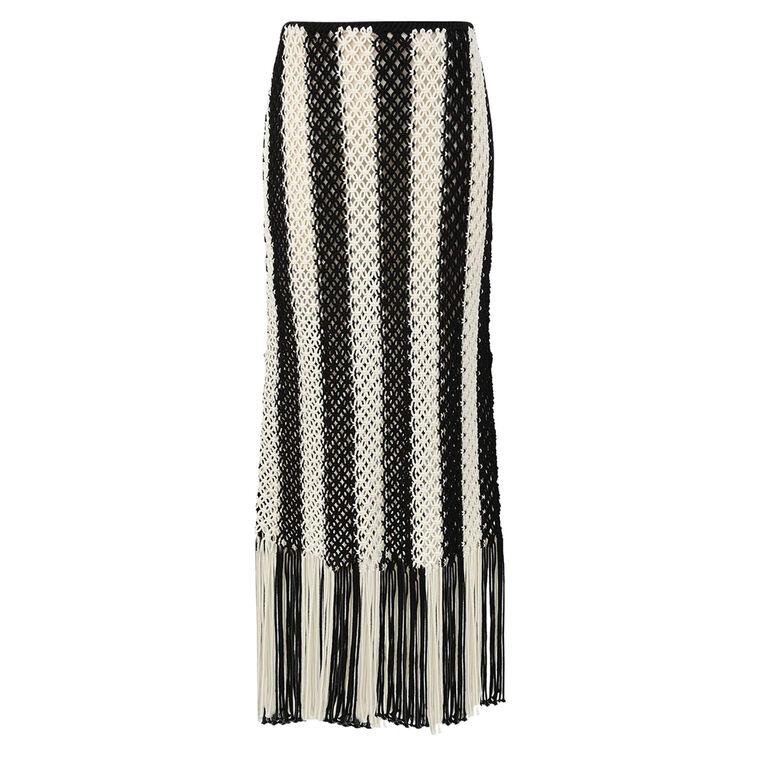 Wanderlust Macrame Maxi Skirt image number null