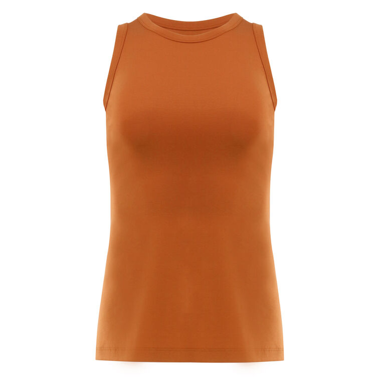 Cotton Rib Racerback Tank image number null